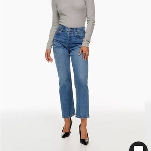 ARITZIA ARLO STRAIGHT HI RISE JEAN